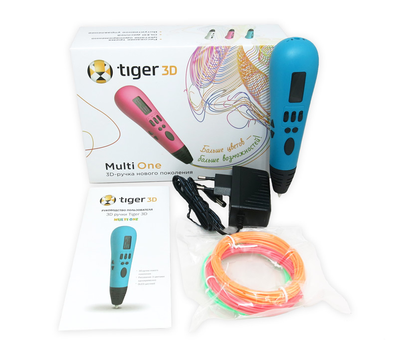 Комплектация 3D ручки Tiger 3D Multi One