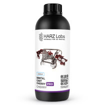 Фотополимерная смола HARZ Labs Dental Cast Cherry PRO, вишневая, полупрозрачная (1 кг)