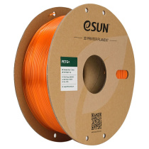 Катушка PETG+ пластика ESUN 1.75 мм 1 кг., полупрозрачная оранжевая (PETG+175T-O1P1)