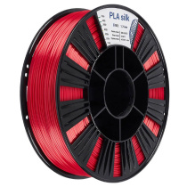 Катушка пластика REC PLA Silk 1.75мм  0.75 кг, красная