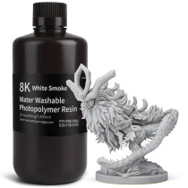 Фотополимерная смола Elegoo Water Washable Resin 8K, светло-серая (1 кг)