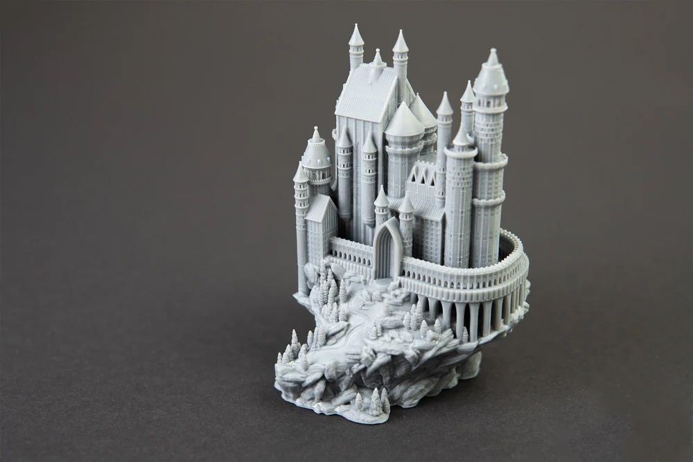 Модель замка изготовленная на Phrozen Sonic Mini 4K